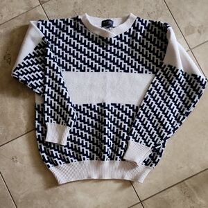 Women's Blue and White Izod Sweater